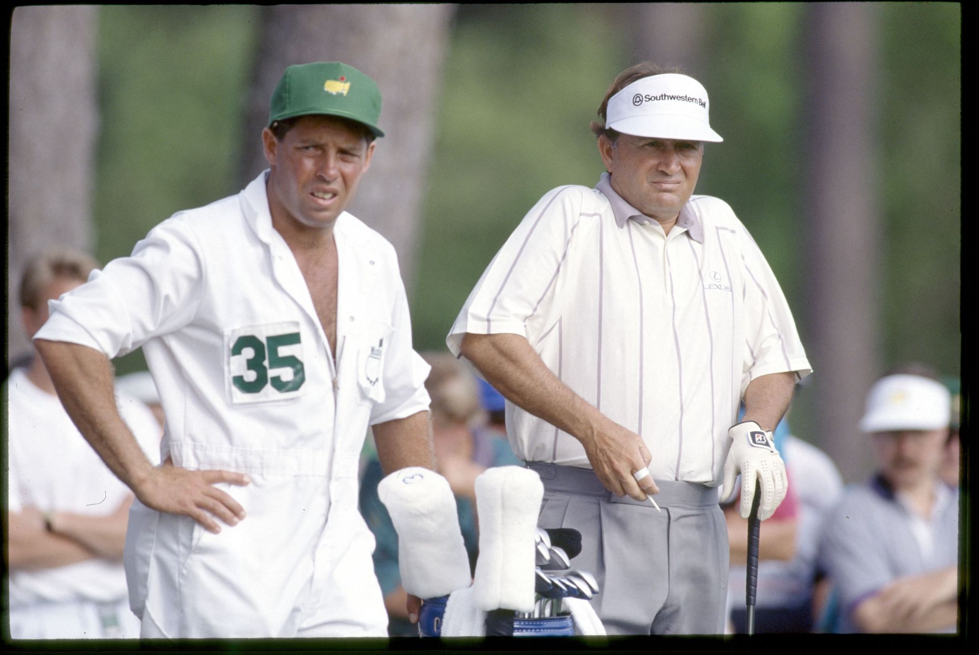 Steve Williams caddying for Raymond Floyd, The Masters 1992 (Image via Getty).