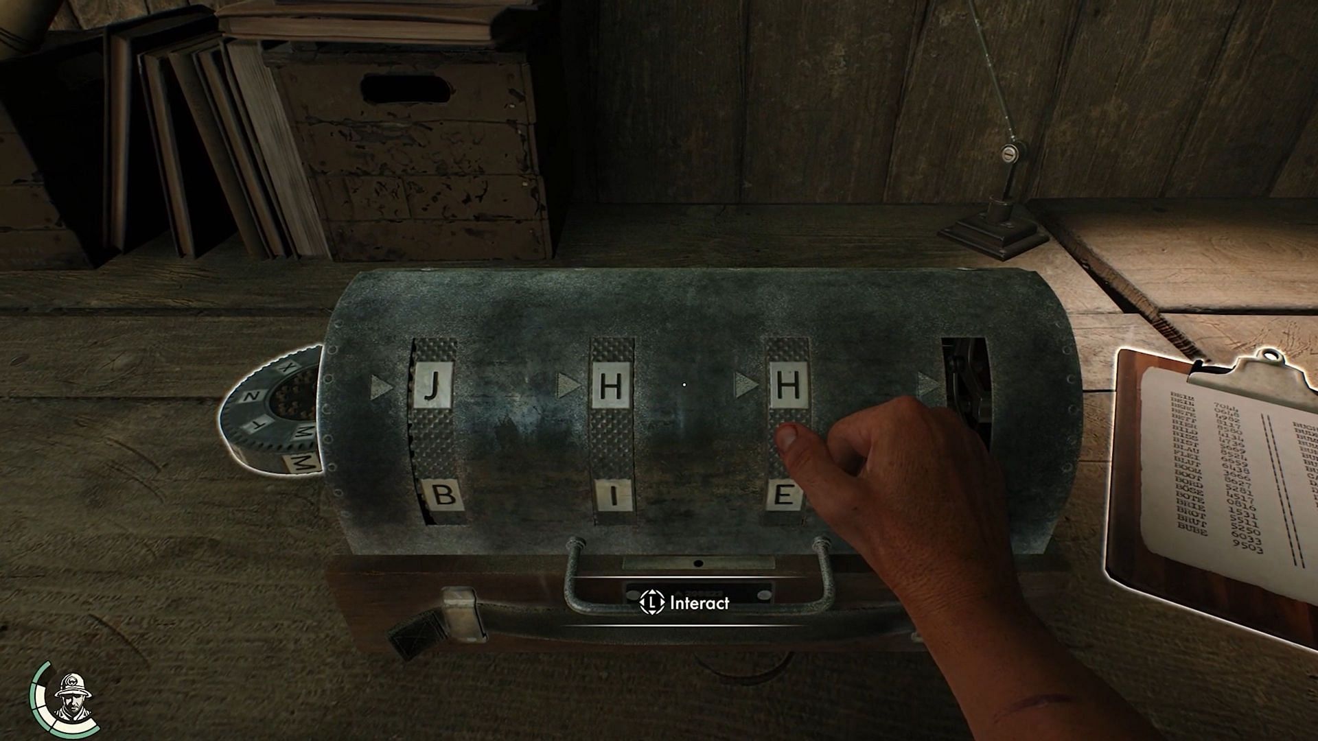 Place the wheel with the J and S in the first slot and turn it to J. Do the same in the fourth slot with S (Image via Bethesda || YouTube/@SomewhatAwesomeGames)