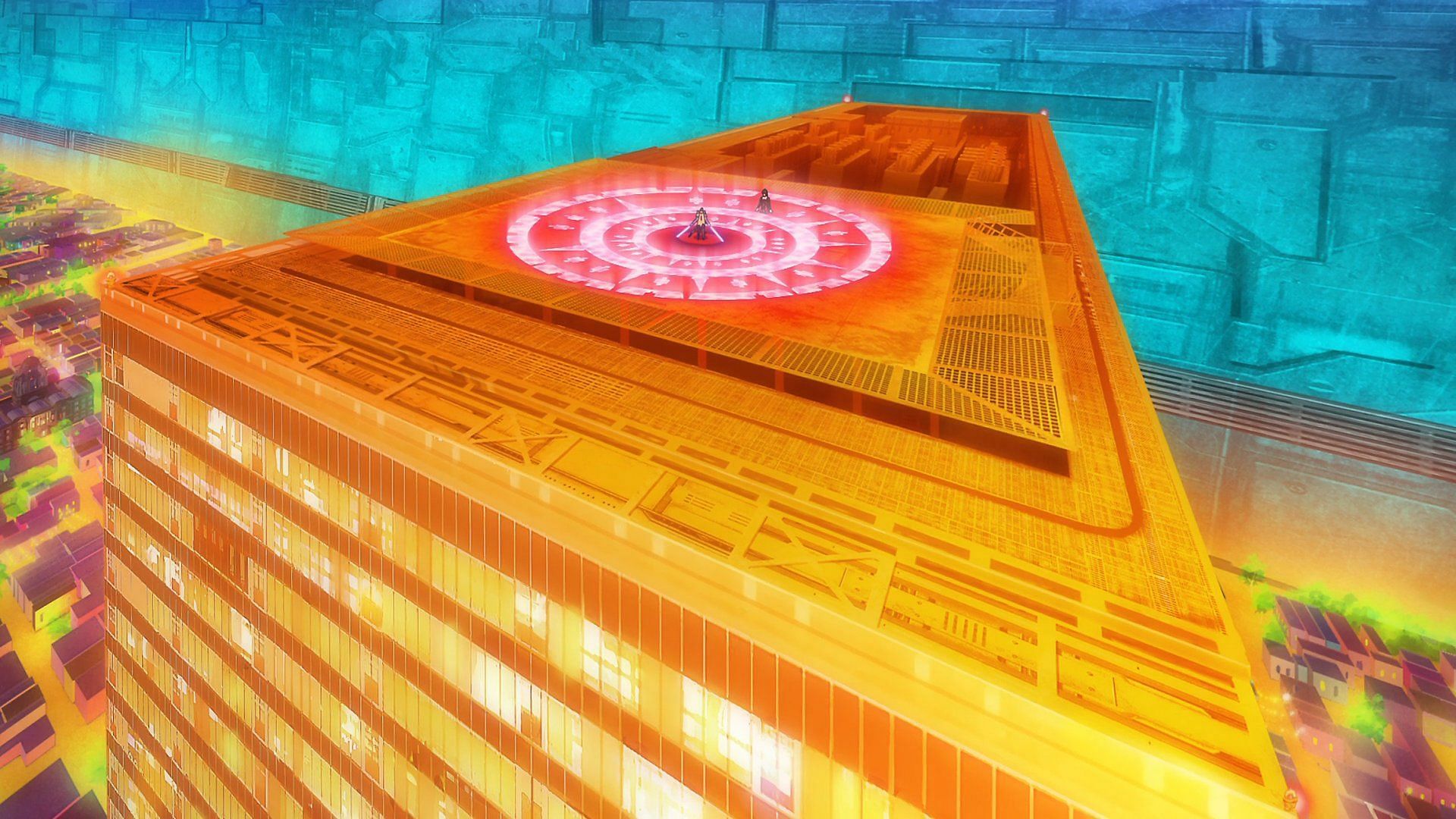 Hizuki gets trapped in a ritual spell (Image via J.C.Staff)