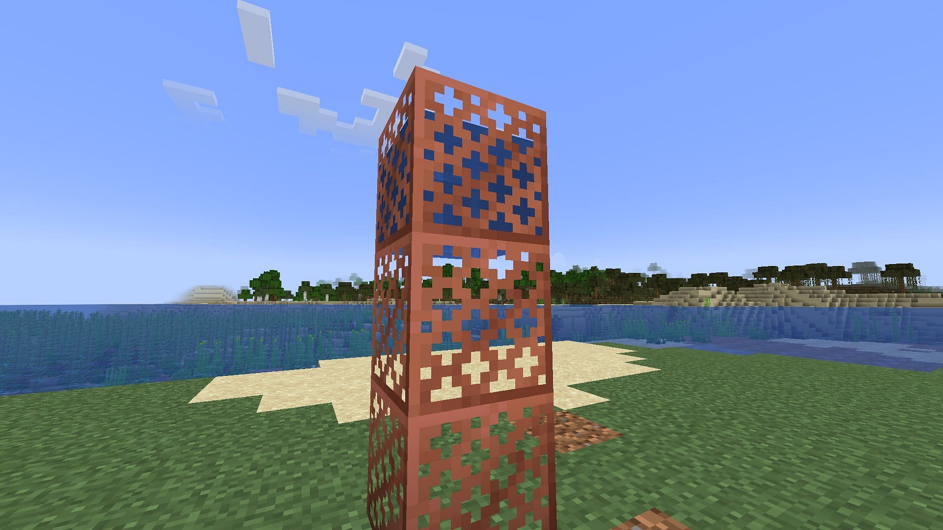 Fluids like water or lava should be able to flow through copper grates (Image via Mojang Studios)