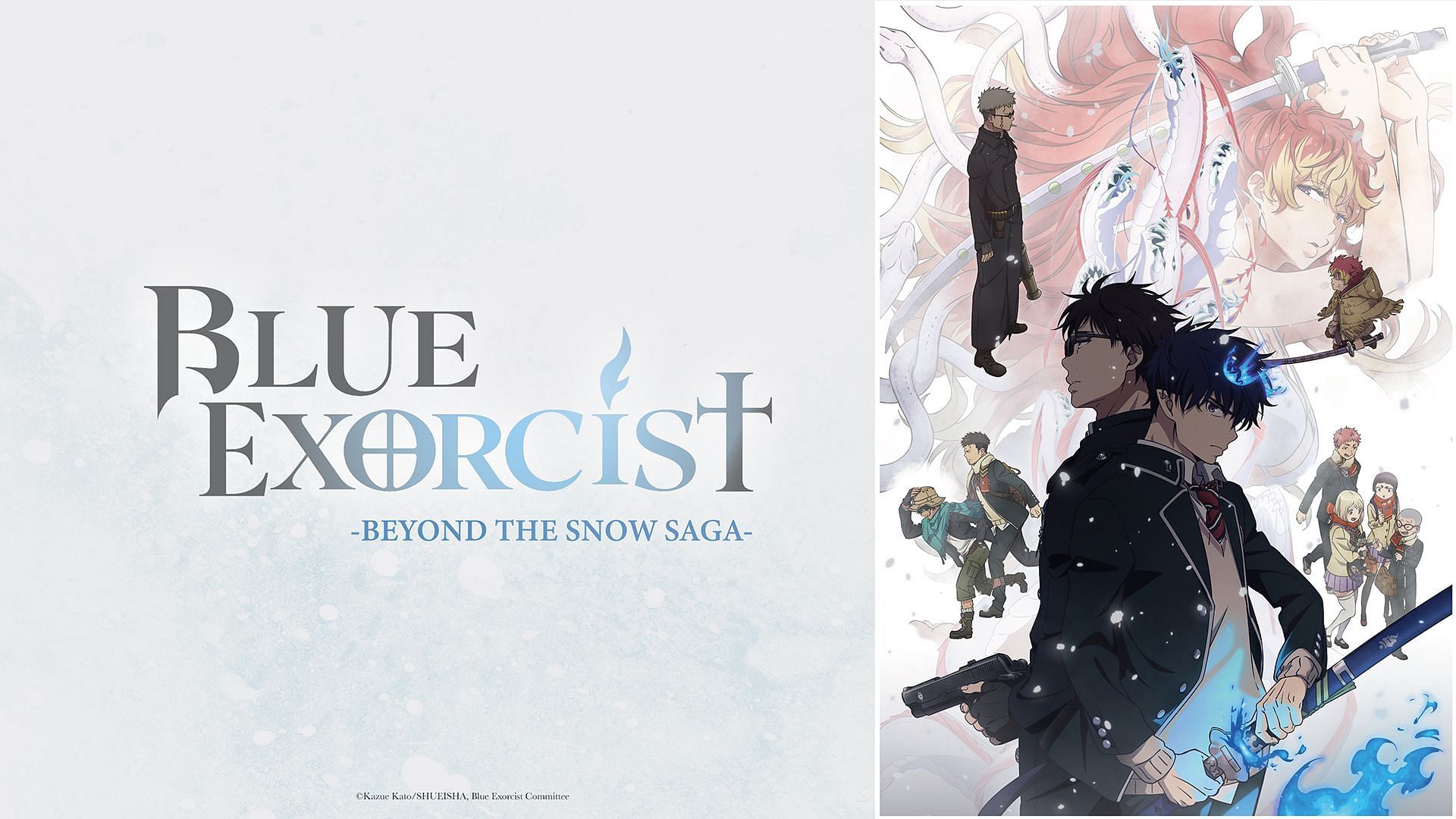 Blue Exorcist anime title card (Image via Studio VOLN)