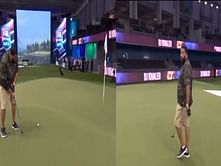 Watch: DJ Khaled makes the 'no look' putt at the TGL course