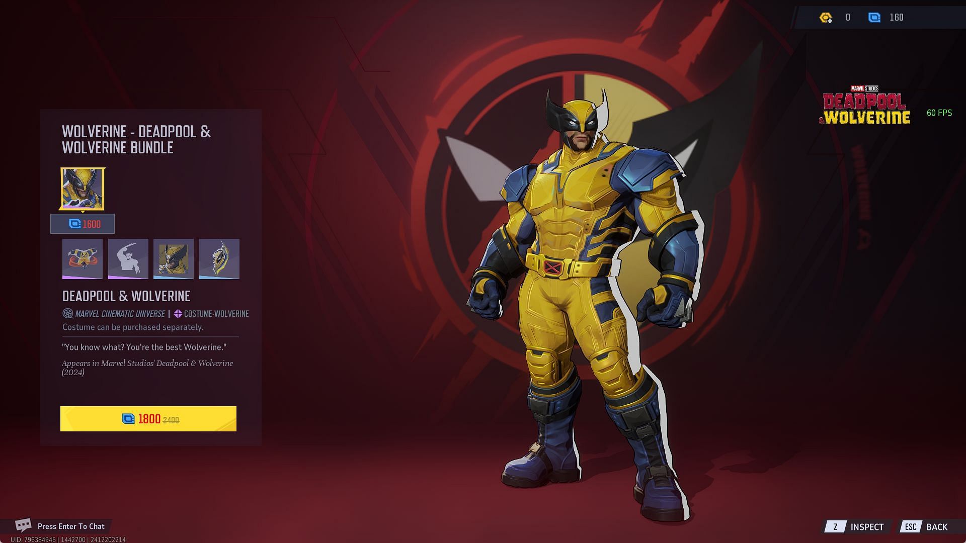 Deadpool &amp; Wolverine bundle contents (Image via NetEase Games)