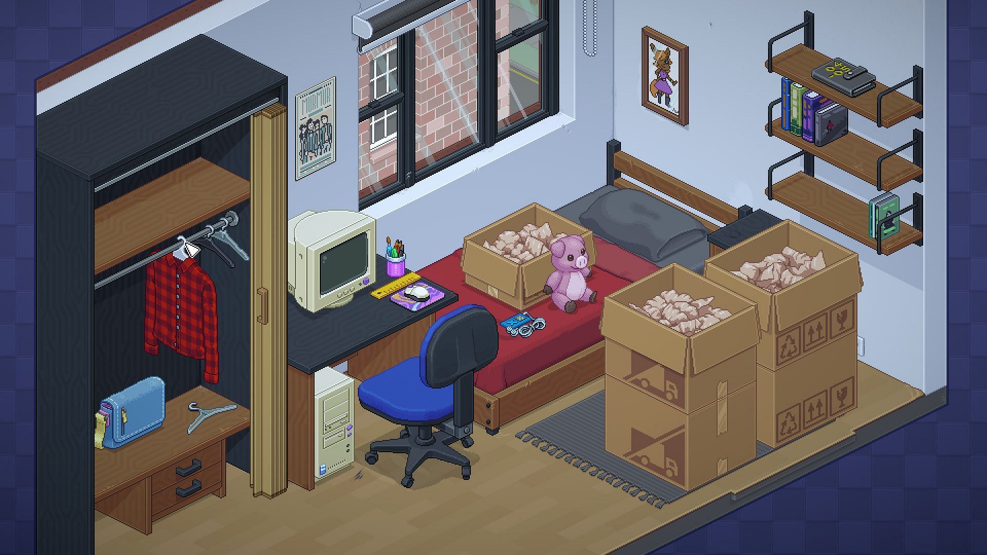 A still from Unpacking (Image via Humble Games)