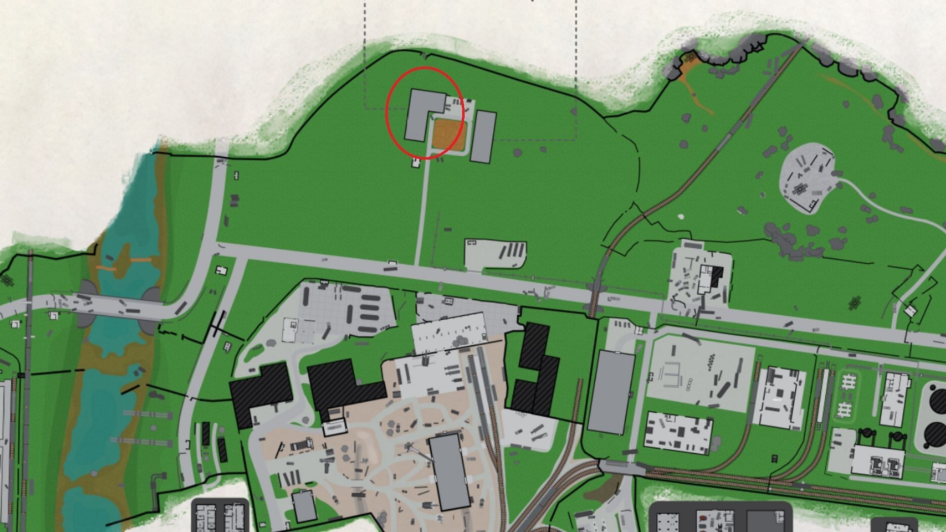 Three-story Dorm location on Customs (Image via Battlestate Games || Map Genie)