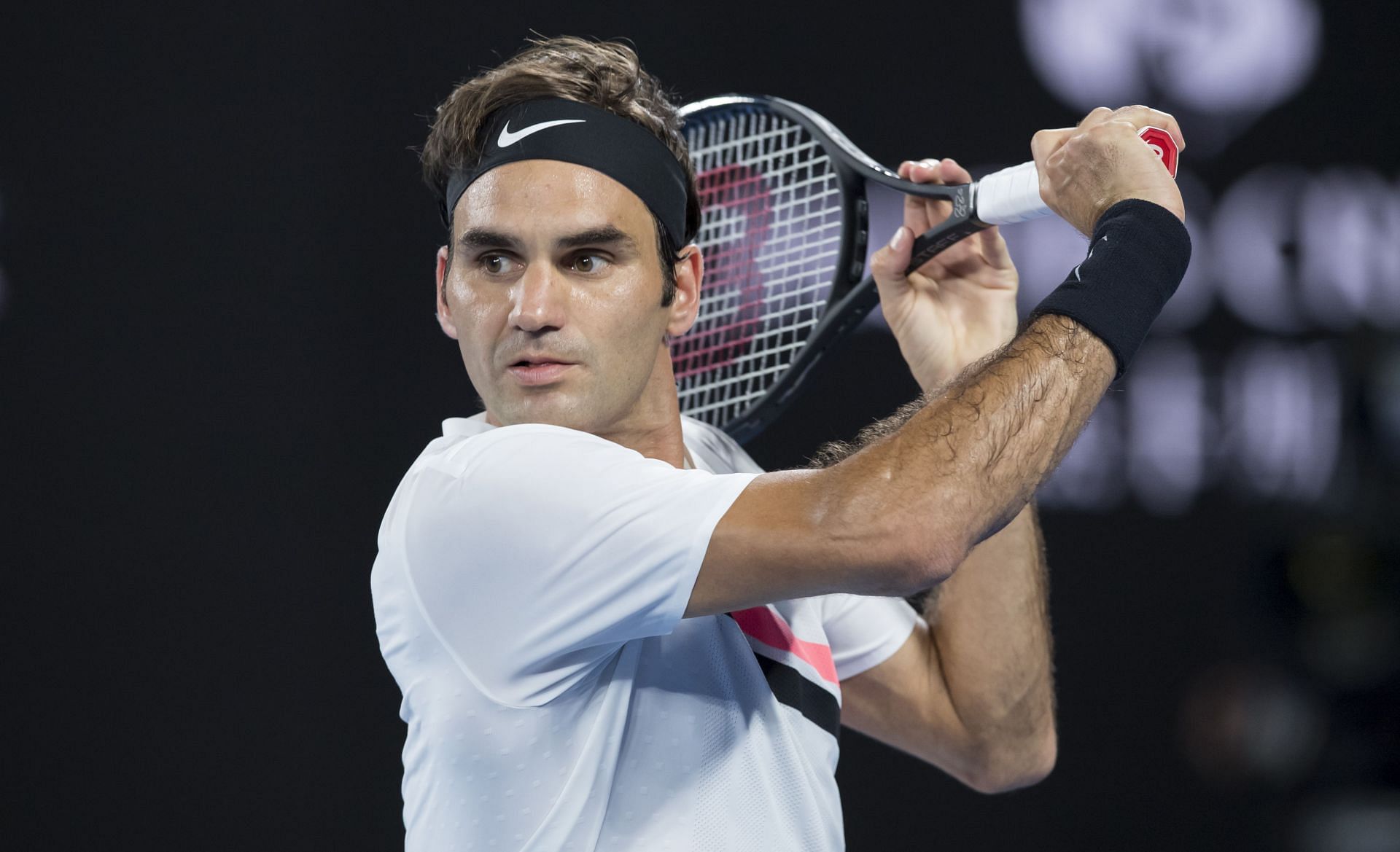 Roger Federer at the 2018 Australian Open (Getty)