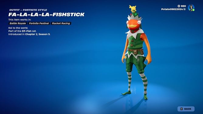 How to get the Fa-La-La-La-Fishstick skin in Fortnite