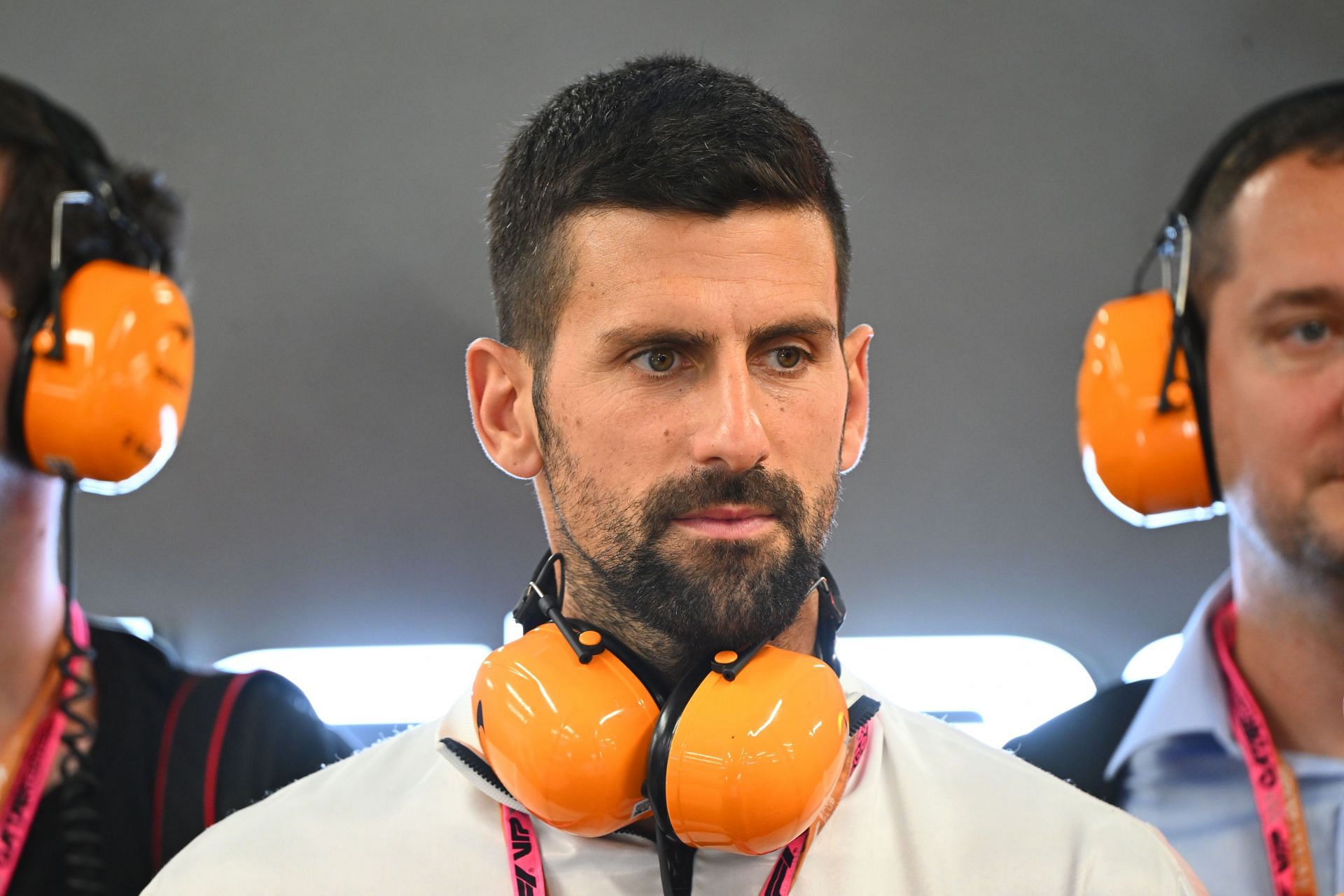 F1 Grand Prix of Qatar - Novak Djokovic in action (Source: Getty)