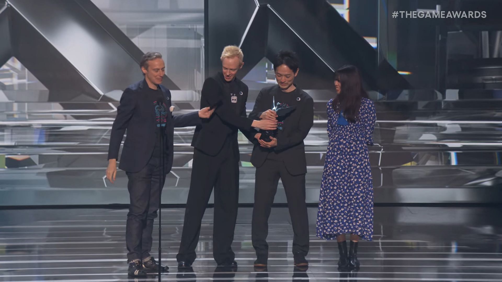 TeamASOBI receiving the GOTY 2024 award for Astro Bot (Image via The Game Awards)