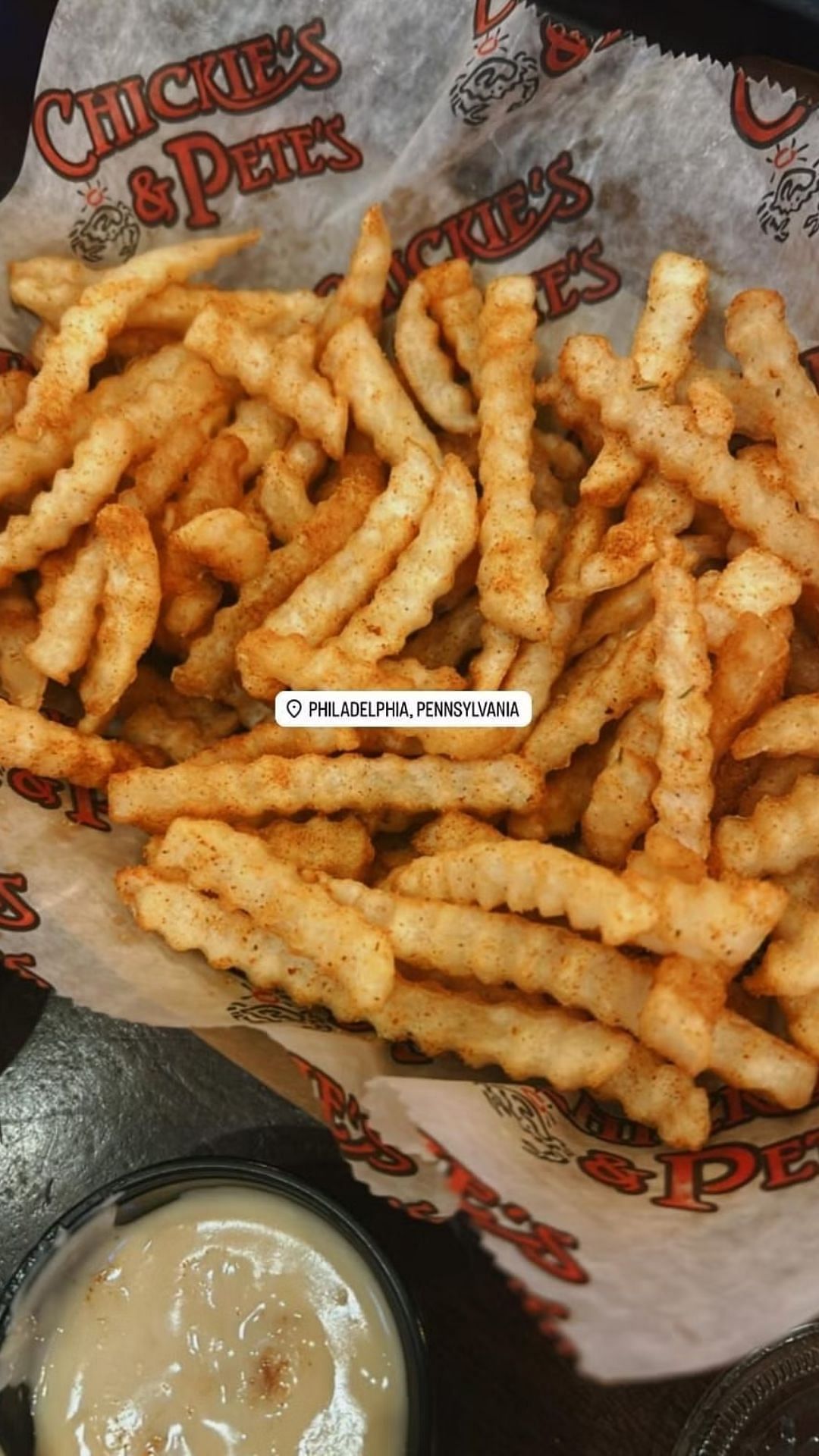 Gianna Tulio went to the Chickie&rsquo;s and Pete&rsquo;s for their popular crab fries - Source: @giannatulio via X