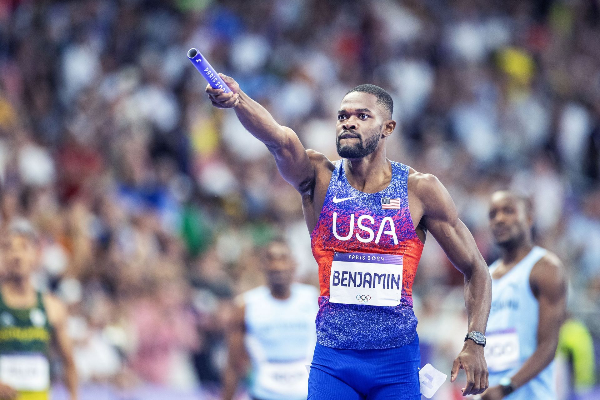 The Olympic Games-Paris 2024 - Rai Benjamin in action- Source: Getty