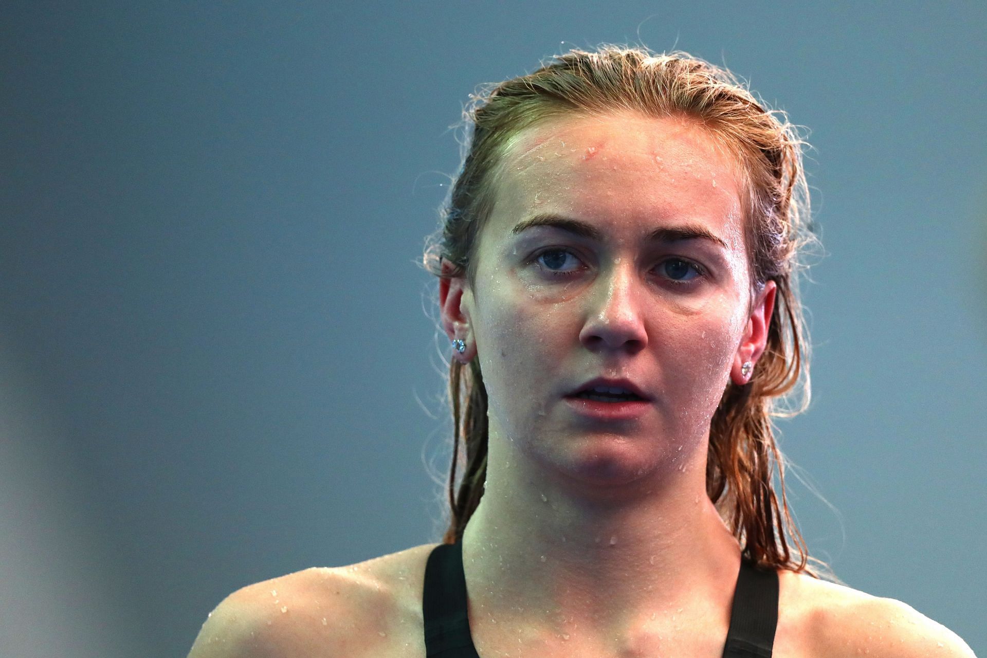 Ariarne Titmus during the Women&#039;s 200m freestyle heats on the third day of the FINA World Championships (Image via: Getty Images)