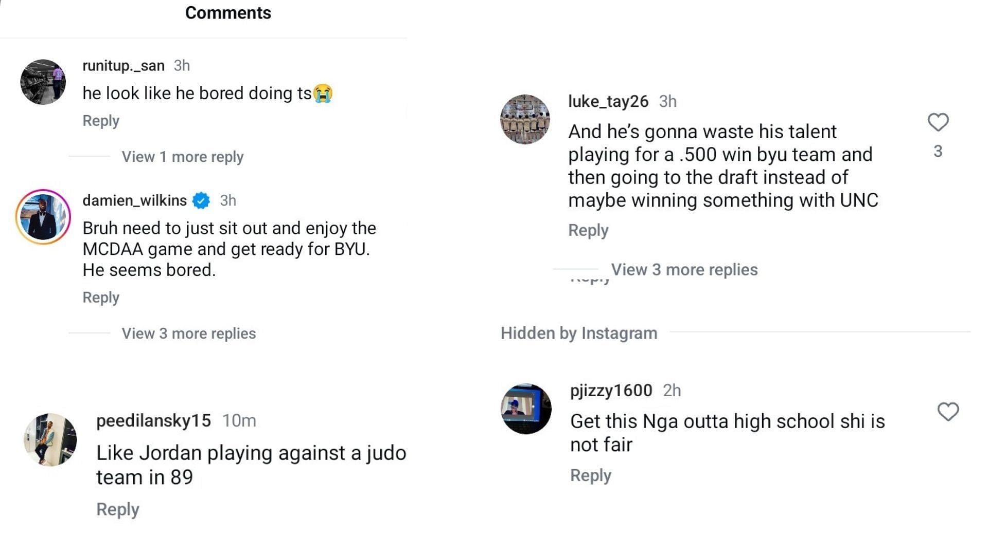 &quot;He seems bored&quot;: Hoops fans are stunned by AJ Dybantsa&#039;s nonchalance in this impressive move. (Image via Instagram @overtime)