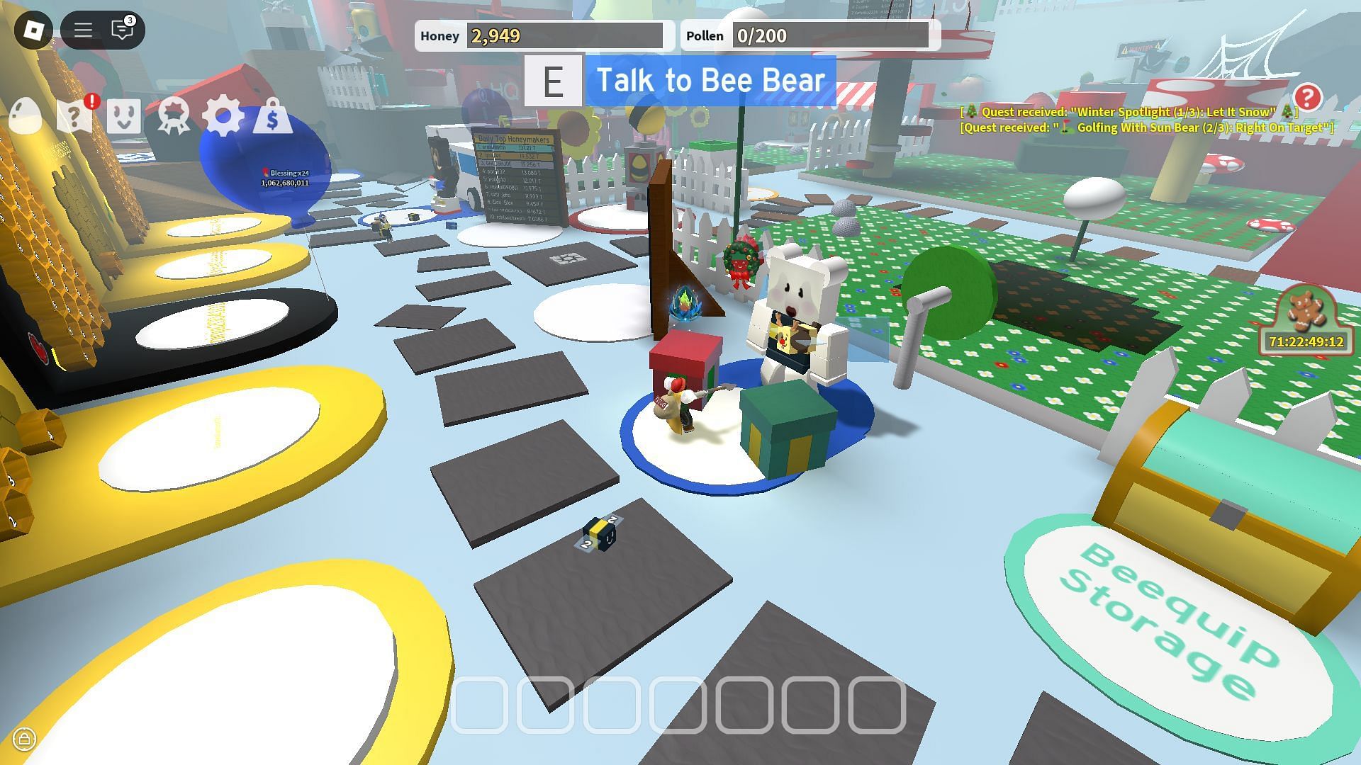 The Bee Bear (Image via Roblox)