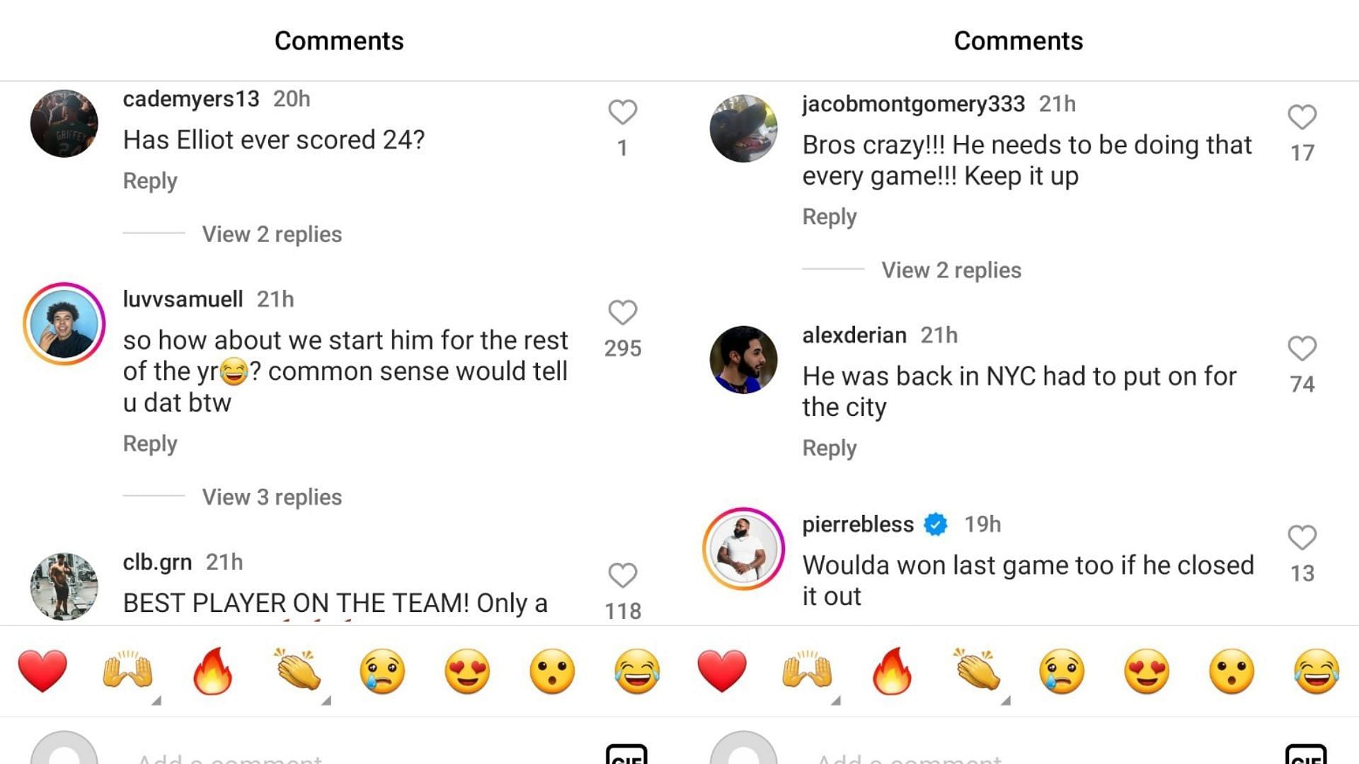 Hoops fans praise Ian Jackson after he scored 24 points for North Carolina in the win over UCLA. Source: Instagram/@unc_basketball