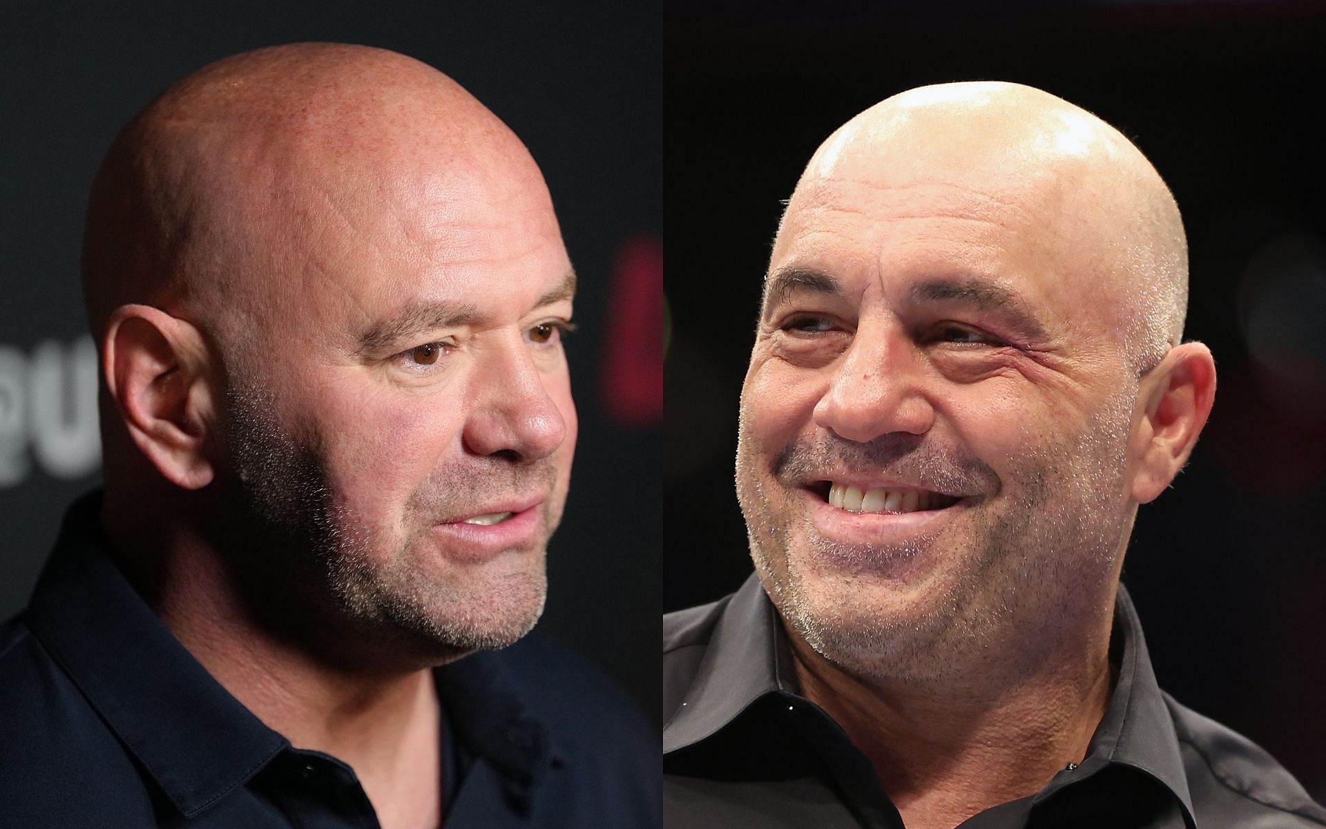 Dana White (left) and Joe Rogan (right) have both long been associated with the UFC [Images courtesy: Getty Images]