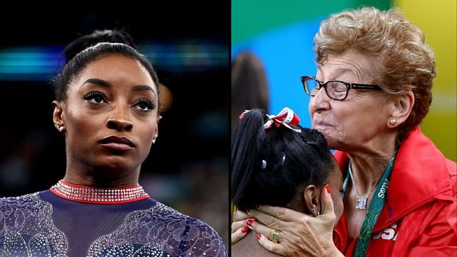 Simone Biles and Marta Karolyi