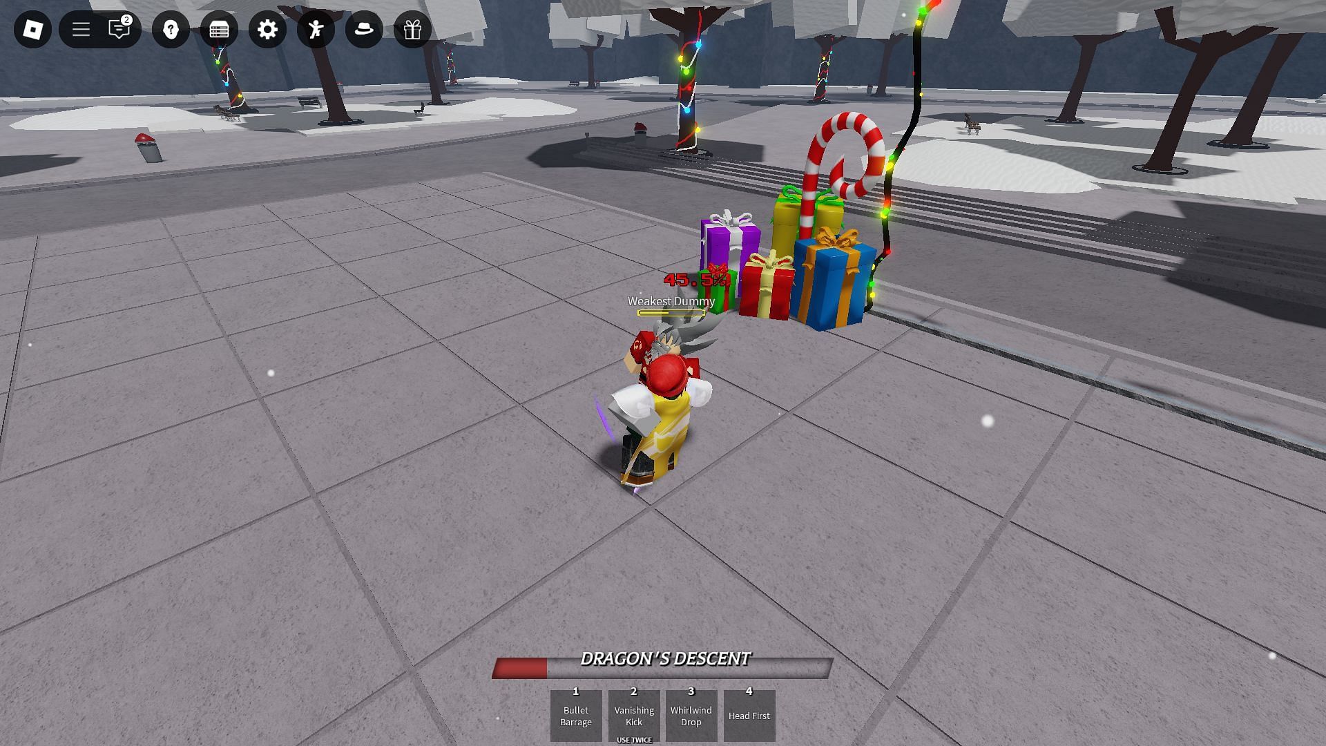 Martial Artist in action (Image via Roblox)