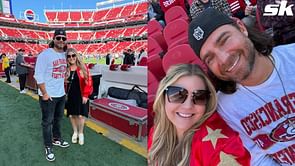 In Photos: Brandon Crawford & wife Jalynn steal the spotlight in hilarious 'ugly sweaters' ft. each other's faces at festive family night