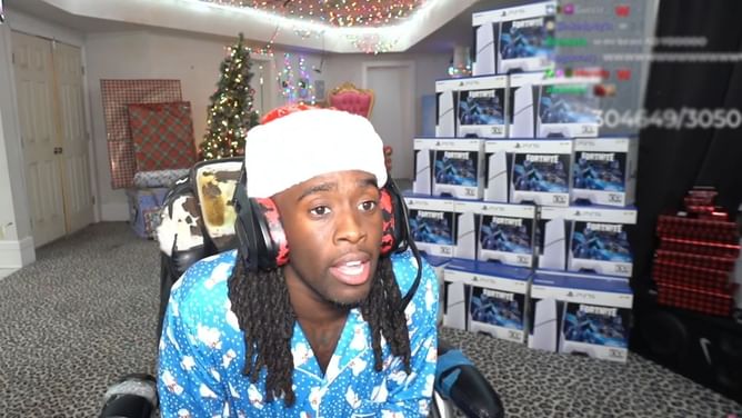 Kai Cenat is giving away 20 PS5s with Fortnite on his Christmas Twitch stream