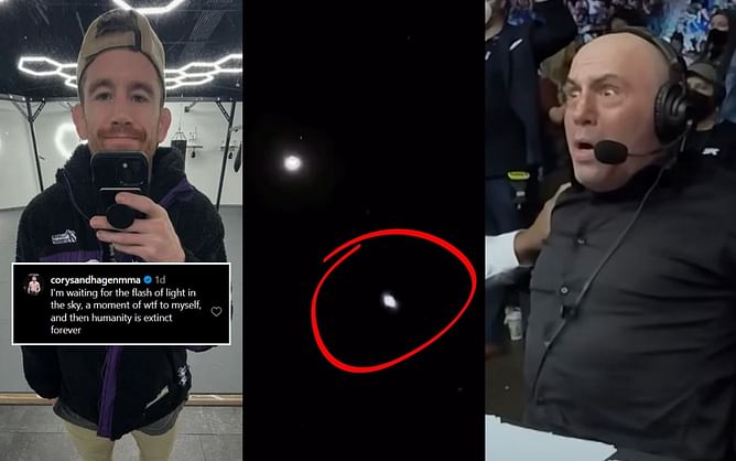 Cory Sandhagen reacts to viral UFO video shared by Joe Rogan: "And then humanity is extinct forever"
