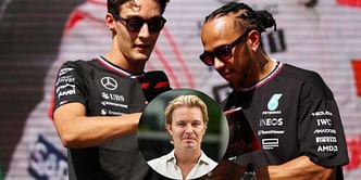 Nico Rosberg makes his feelings known about Lewis Hamilton's sensational last lap overtake of George Russell