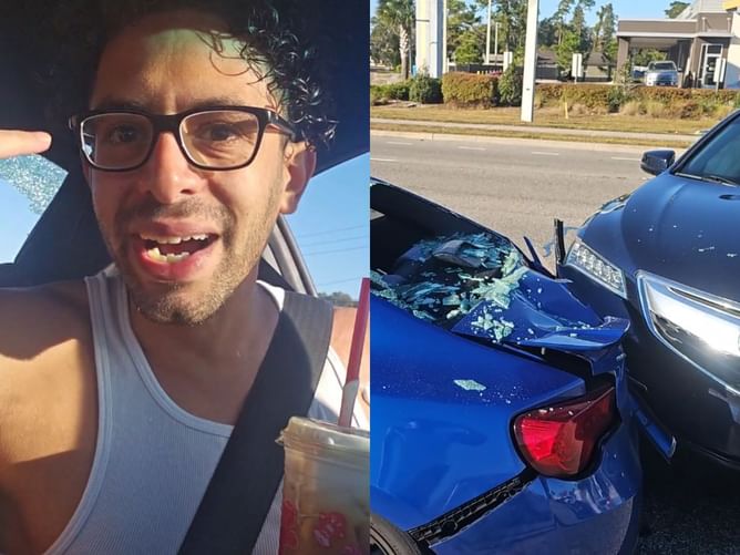 "Wow! That's a clip!" - Kick streamer's reaction after getting into an accident on livestream goes viral