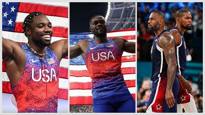 Noah Lyles & Rai Benjamin spill beans on meeting LeBron James & Kevin Durant at the Olympics after NBA 'world champions' controversy