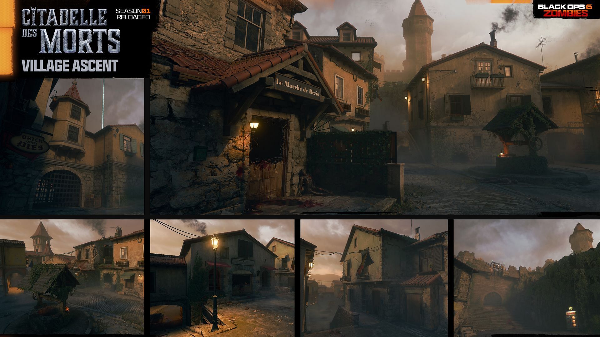 Village Ascent and Upper Village POI in Citadelle des Morts (Image via Activision)