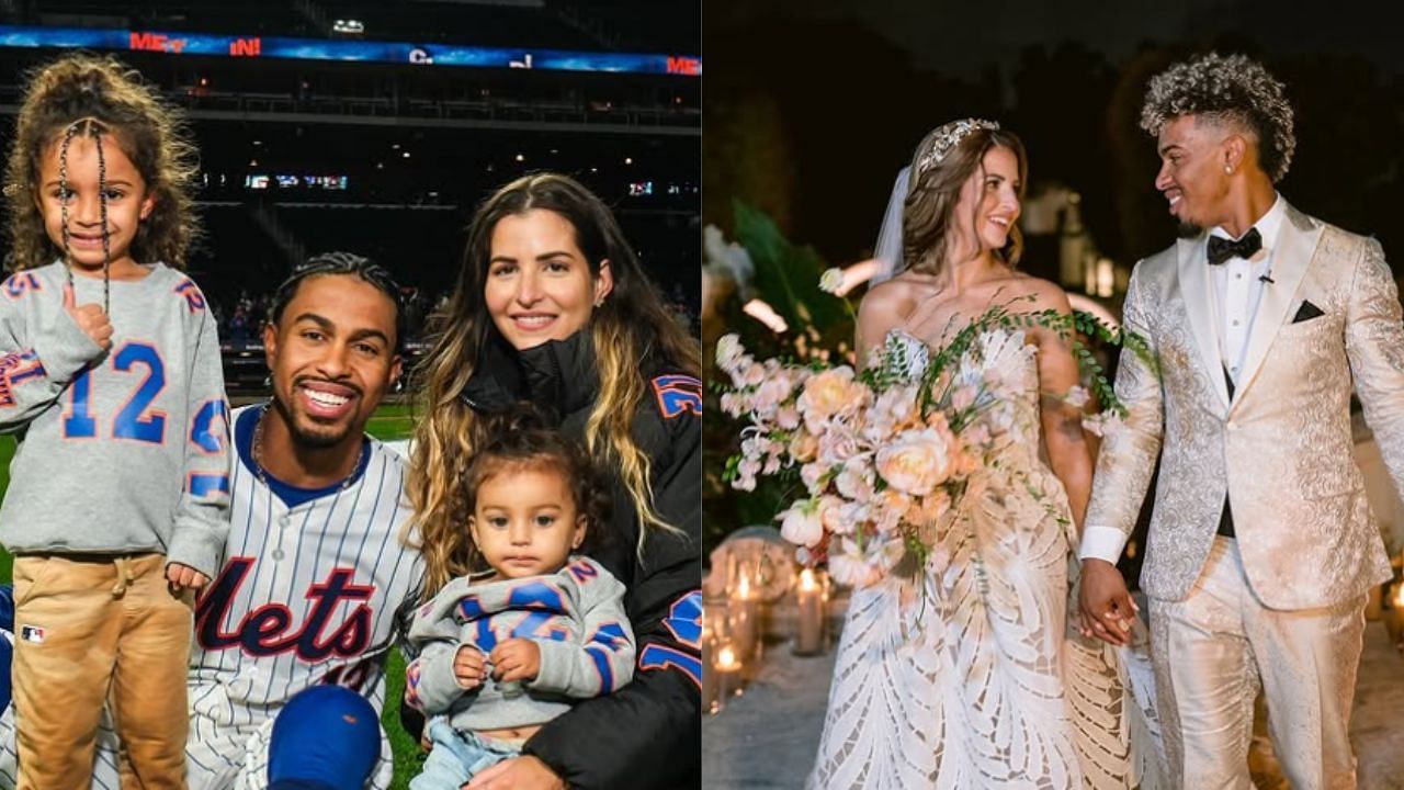 Francisco Lindor, wife Katia Reguero and daughters Kalina and Amapola (Images from - Instagram.com/@katia.lindor)