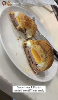 Jordan Fish's Instagram story of her dish - Source: @xojordanfish on Instagram