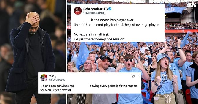 “Worst Pep player ever”, “Very mid” - Fans slam Manchester City star for his performance in 2-1 loss against Aston Villa