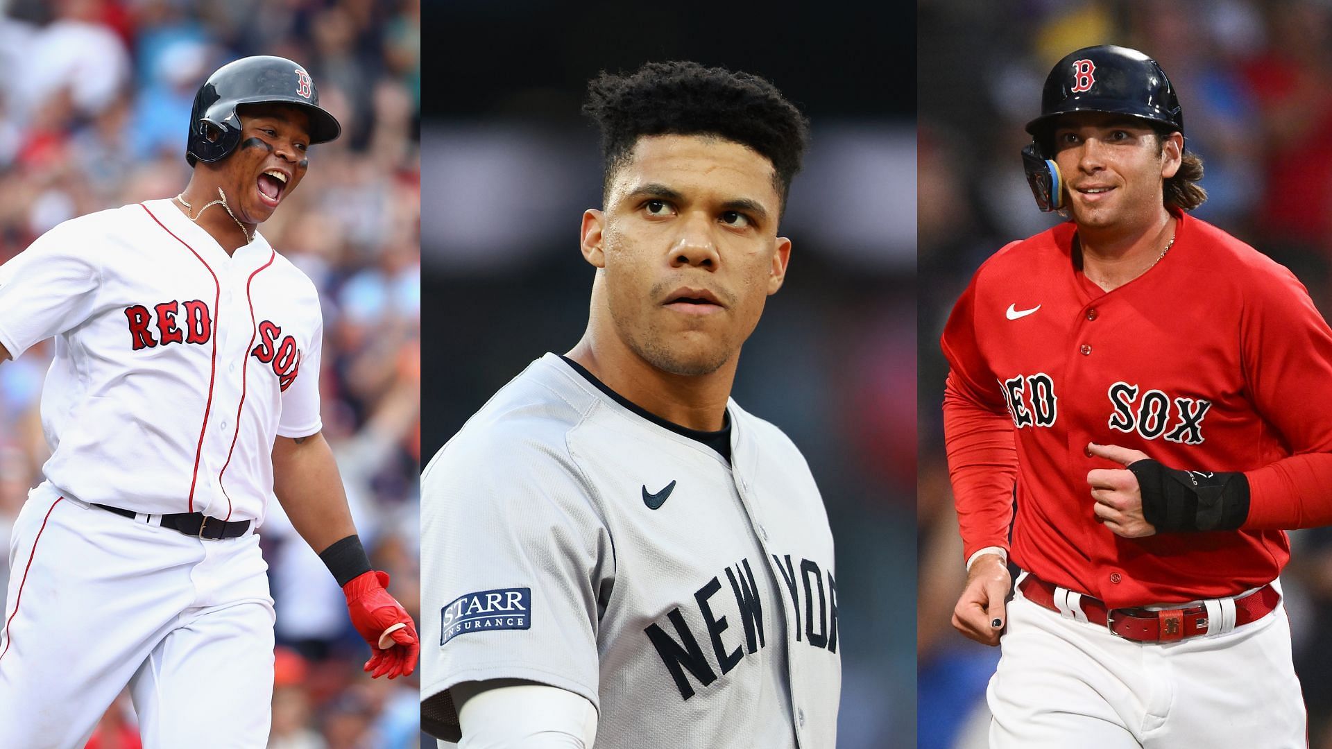 New York Yankees outfielder Juan Soto during game 3 of the ALDS between the New York Yankees and Kansas City Royals at Kauffman Stadium (Source: Getty)