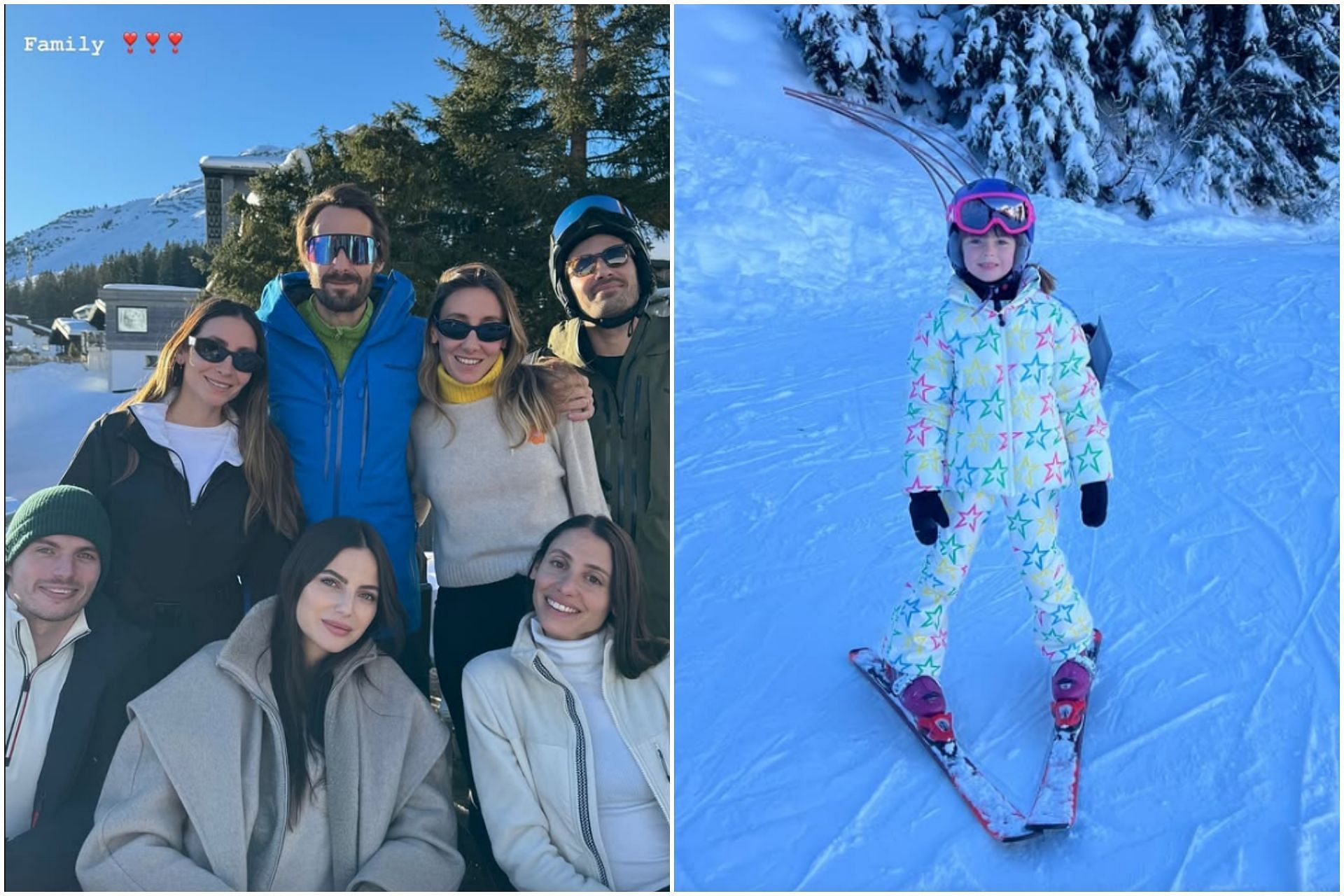 Kelly Piquet shares pictures of her winter break with her partner Max Verstappen and daughter Penelope Kvyat (Image via Instagram/@kellypiquet)