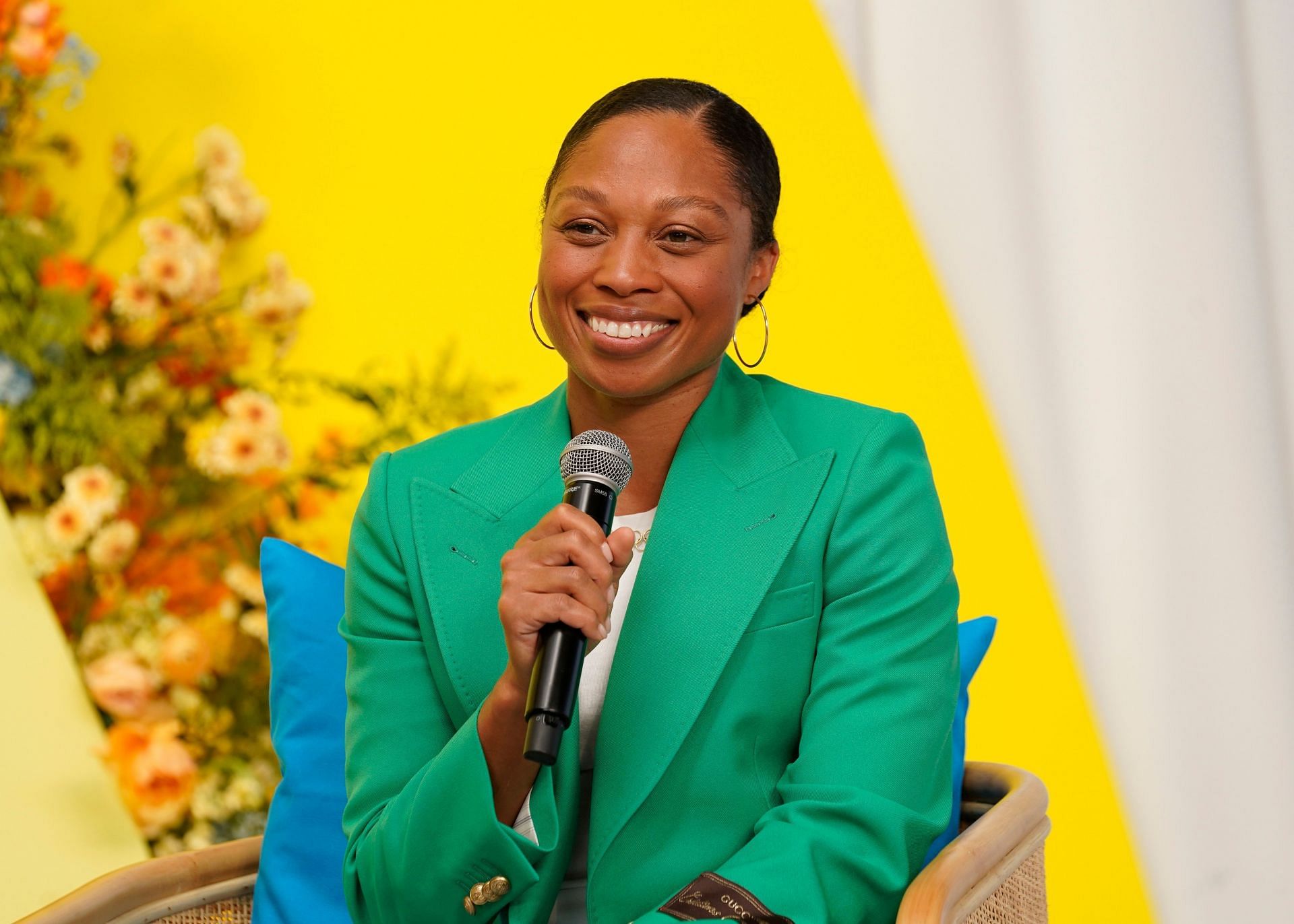 Allyson Felix at Hello Sunshine&#039;s Shine Away, Connected by AT&amp;T - Source: Getty