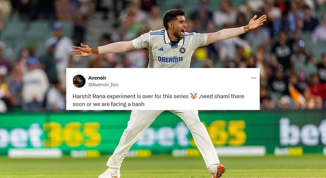 "Need Shami there soon or we are facing a bash" - Fans react as Harshit Rana proves expensive in BGT 2024-25 2nd Test