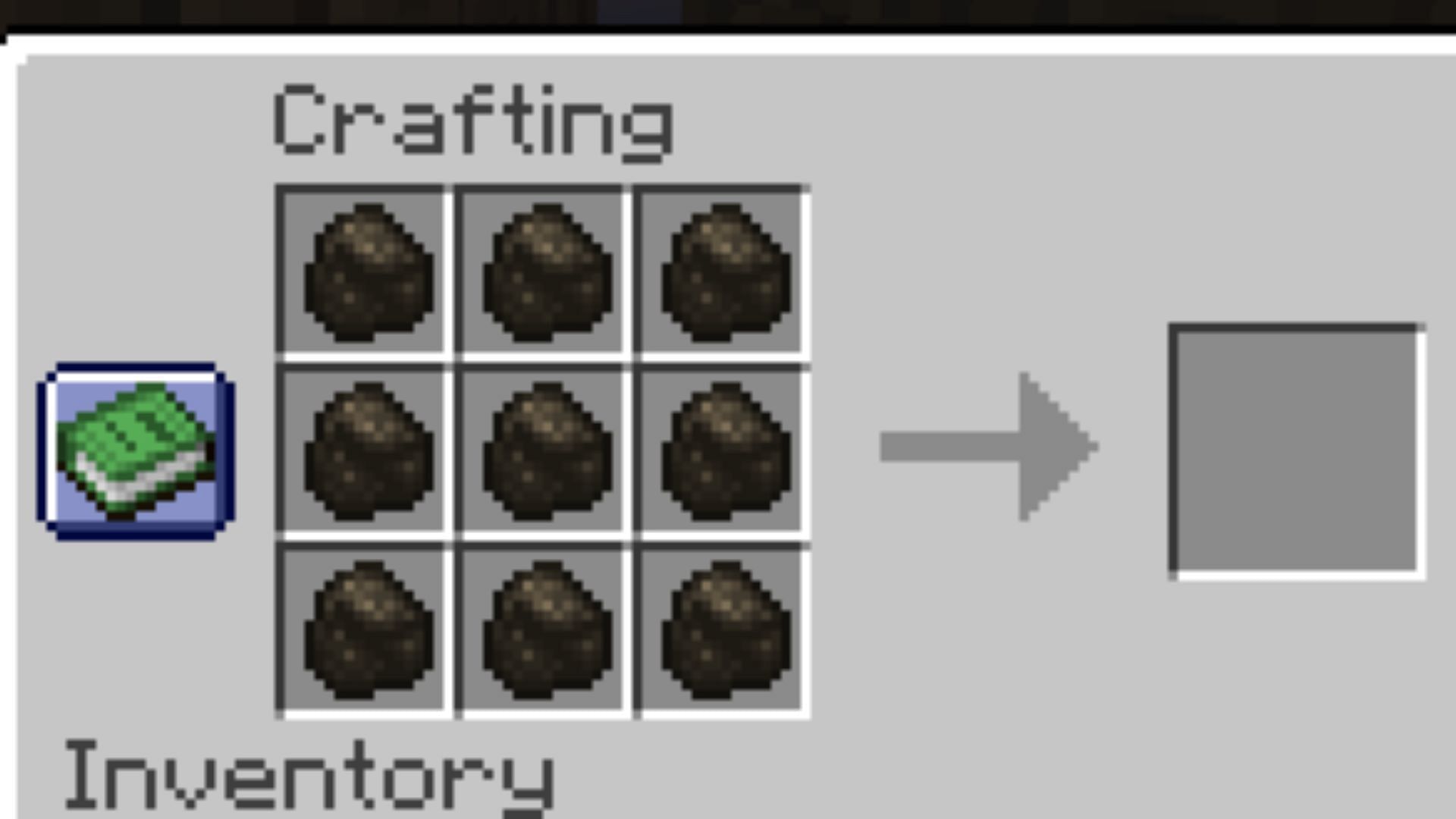 Minecraft charcoal stacking