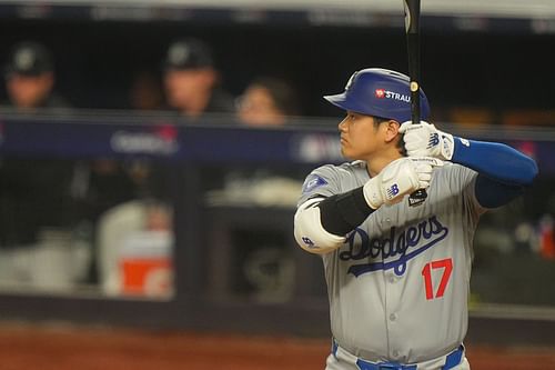 Shohei Ohtani at the New York Yankees vs Los Angeles Dodgers, 2024 World Series - Source: Getty