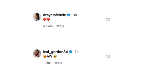 Draya Michele and Lexi Gordon comment on Anthony Edwards' family portrait: Jeanine Robel's IG account