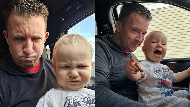 Tara Allmendinger shares cute pictures of AJ Allmendinger and son Aero as the father-son duo celebrate Boxing Day