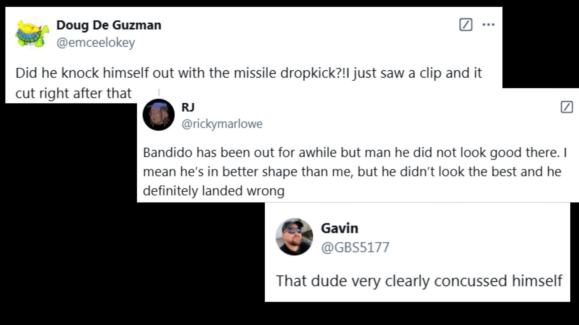 Fans react to Bandido&#039;s return. (Image credits: X)