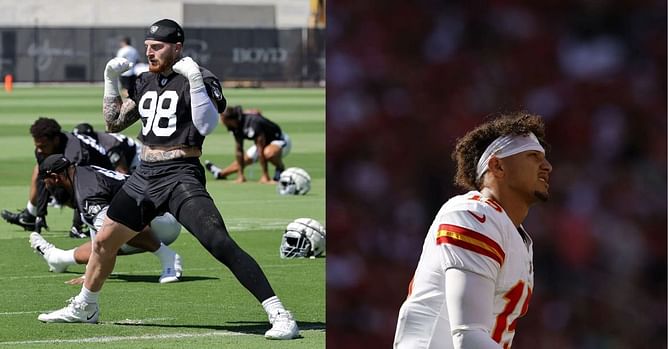 "Shut up b**ch" - Maxx Crosby gets candid on NFSW conversations with Patrick Mahomes during heated on-field battles