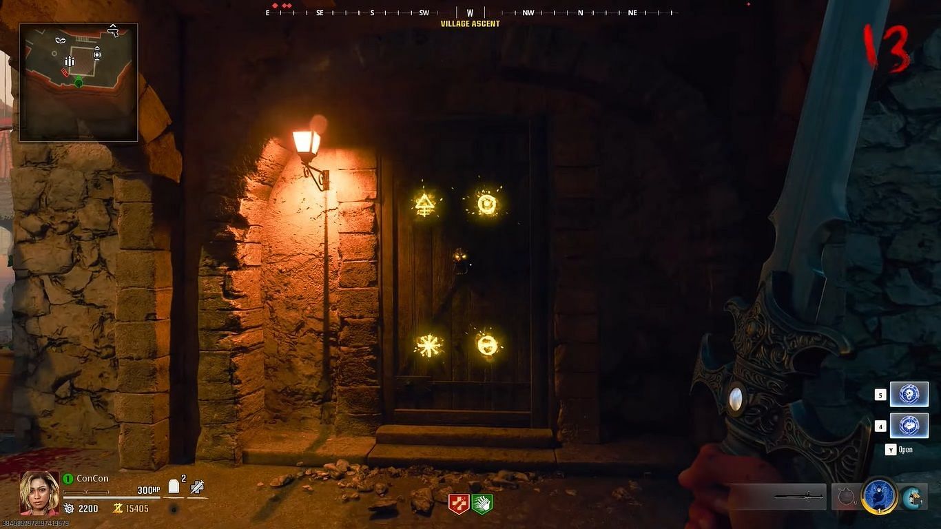 Door with the Lion emblem etched on it in Citadelle des Morts (Image via Activision || YouTube/@ConCon)