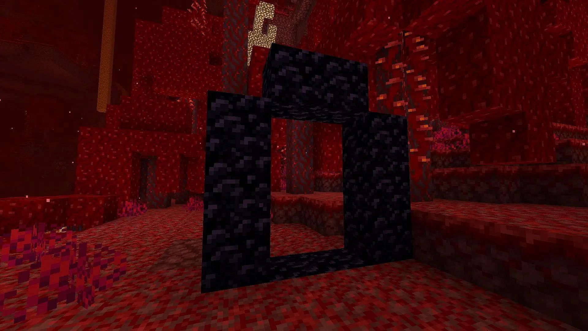 The nether in Minecraft is an underground dimension (Image via Mojang Studios)