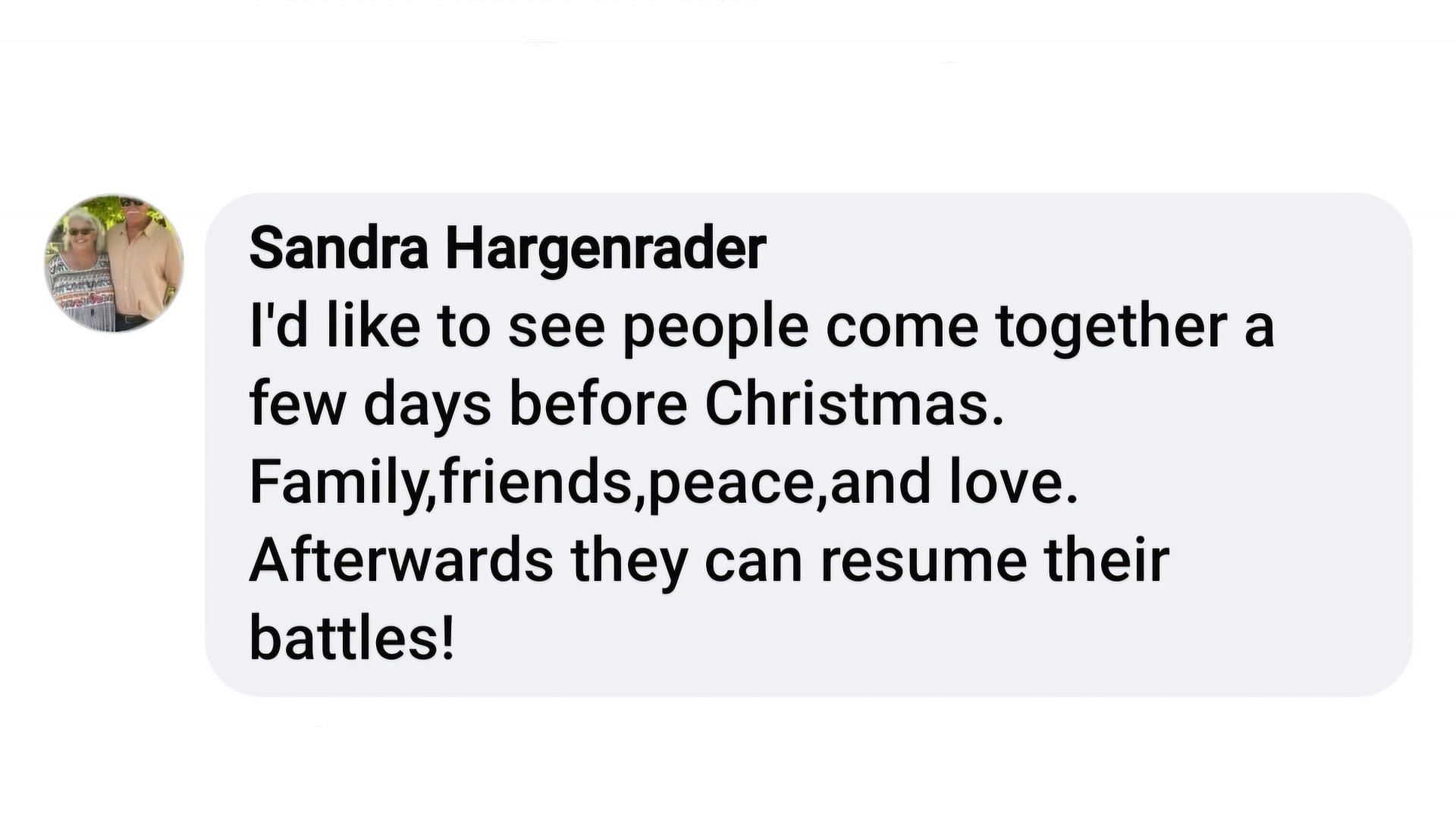 A fan hoping that the characters might reunite before Christmas festivities (Image via Young and Restless Canadian Day Ahead Recaps / Facebook)