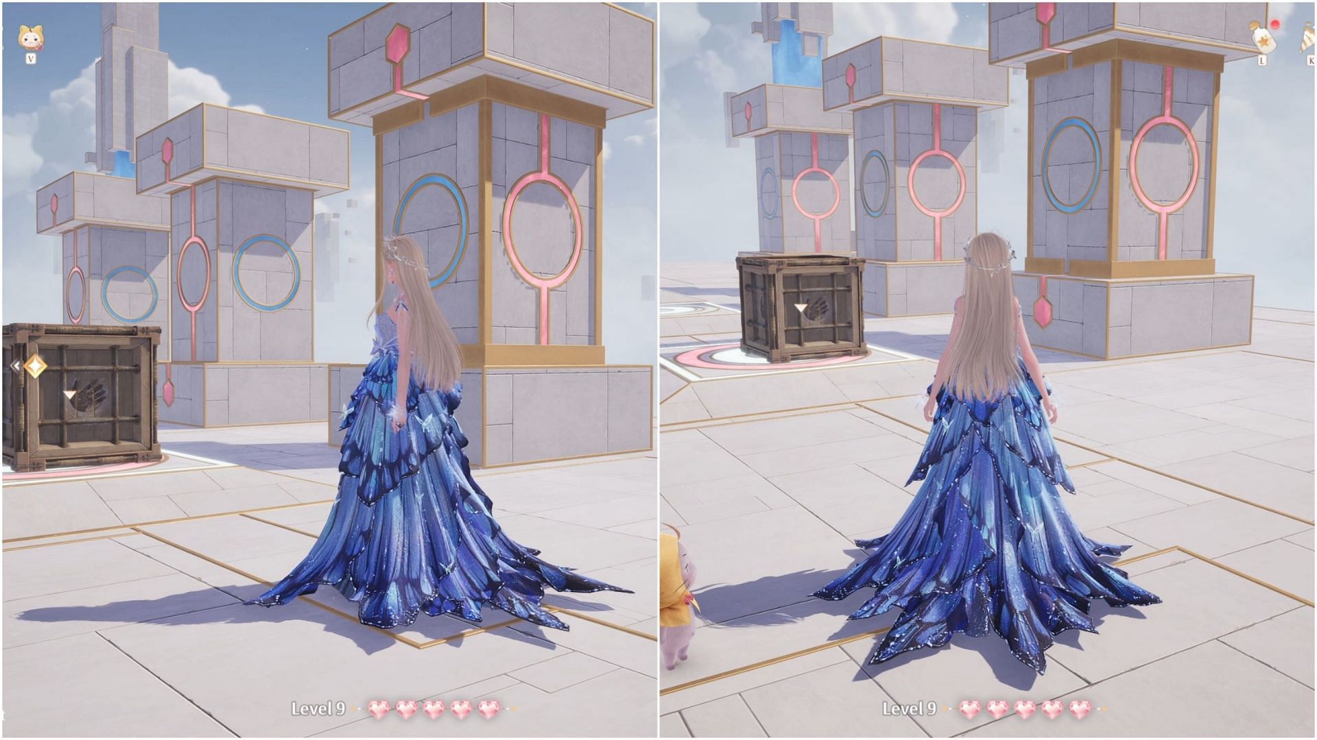 Move the box to lock the misaligned statue and rotate the other two (Image via InFold Games)