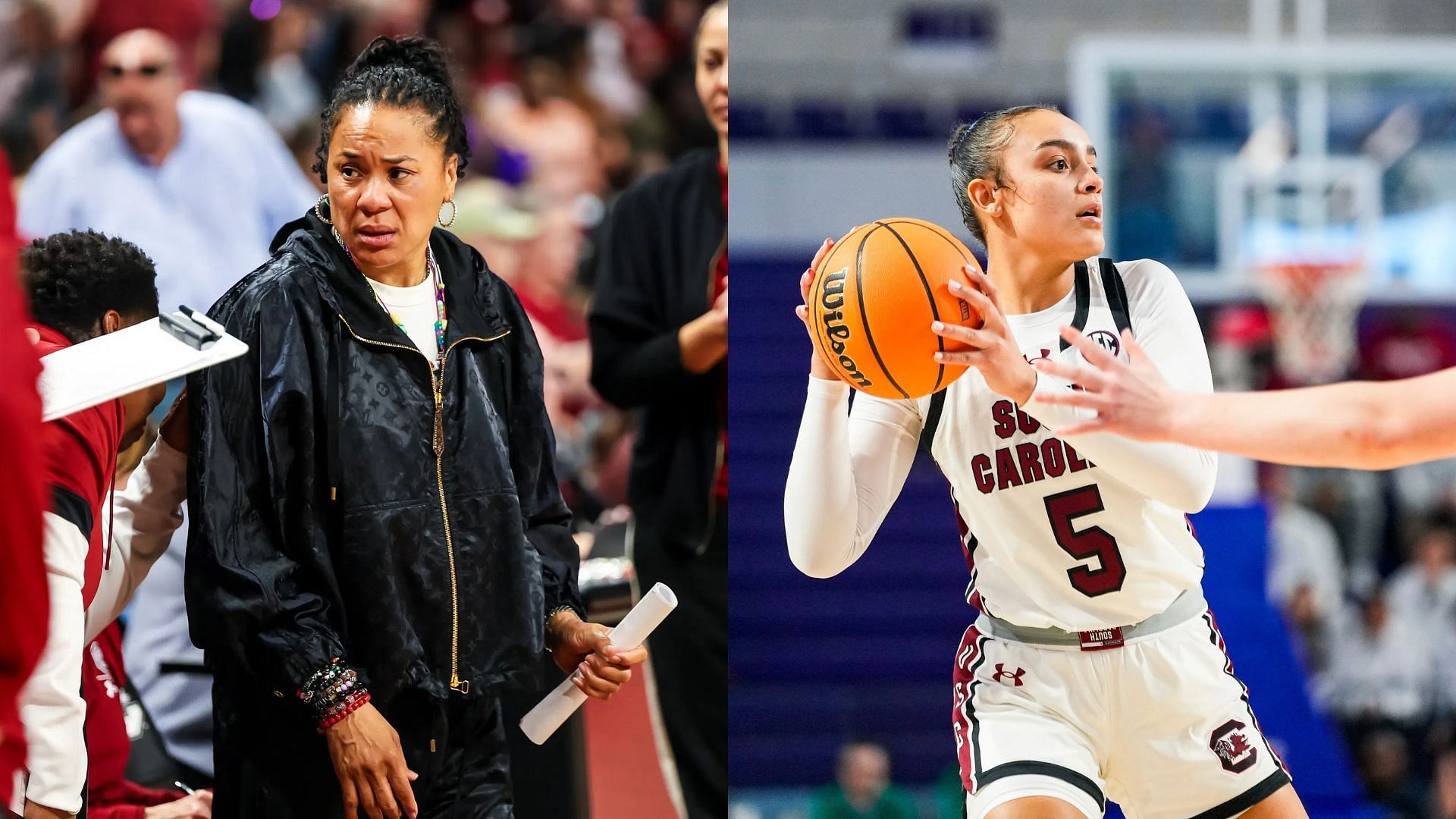 Dawn Staley and Tessa Johnson