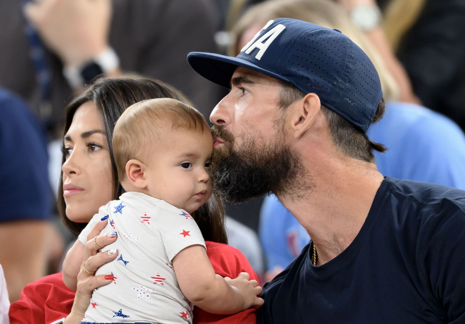 Michael and Nicole Phelps at the VIP Guests At Olympic Games Paris 2024: (Source: Getty)