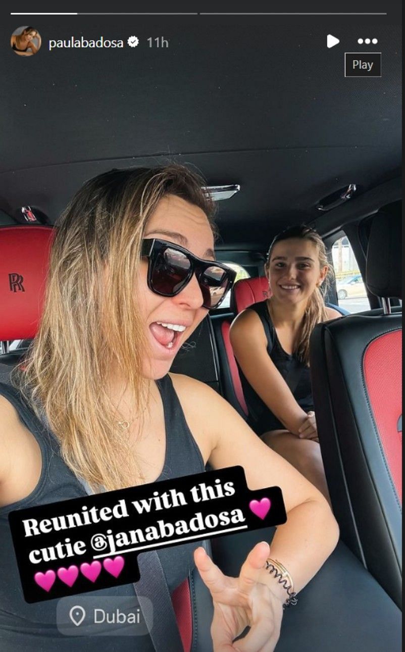 Paula Badosa reunites with her sister (Image: Instagram)