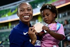 In Pictures: Allyson Felix, husband Kenneth Ferguson, father Paul, mother Marlean, daughter Camryn and others join family trip to Disneyland